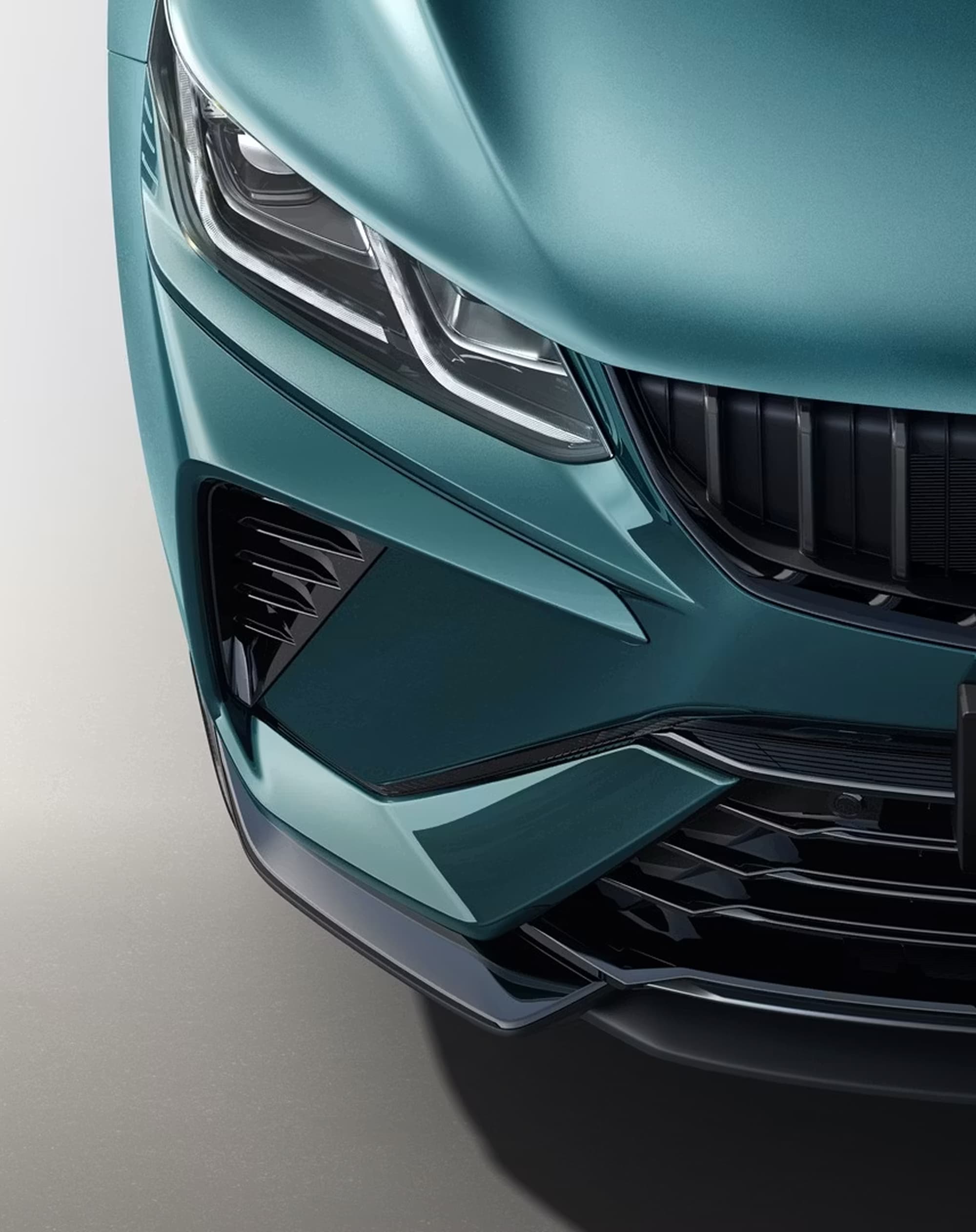 Geely Coolray LED headlights close-up