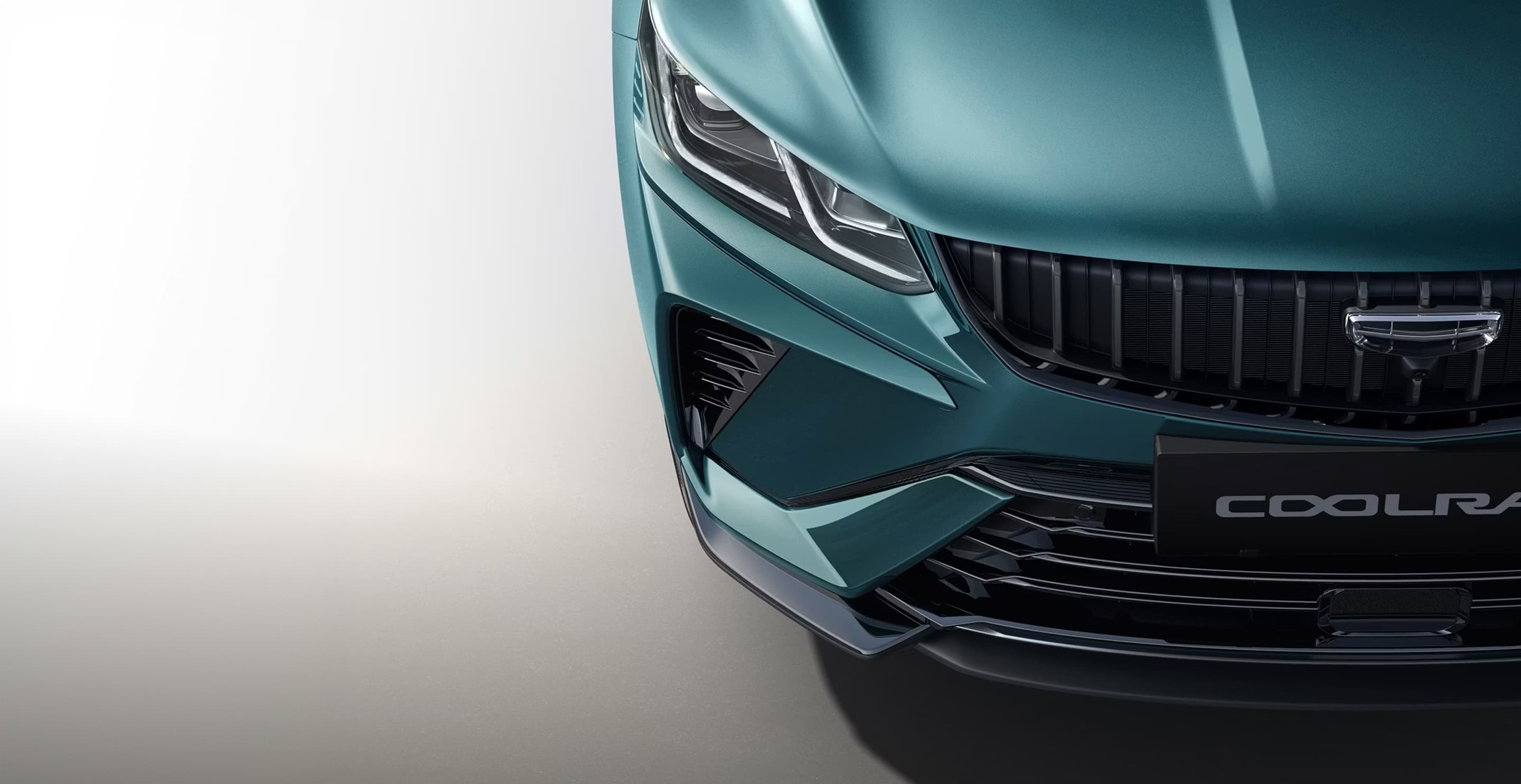 Geely Coolray LED headlights close-up