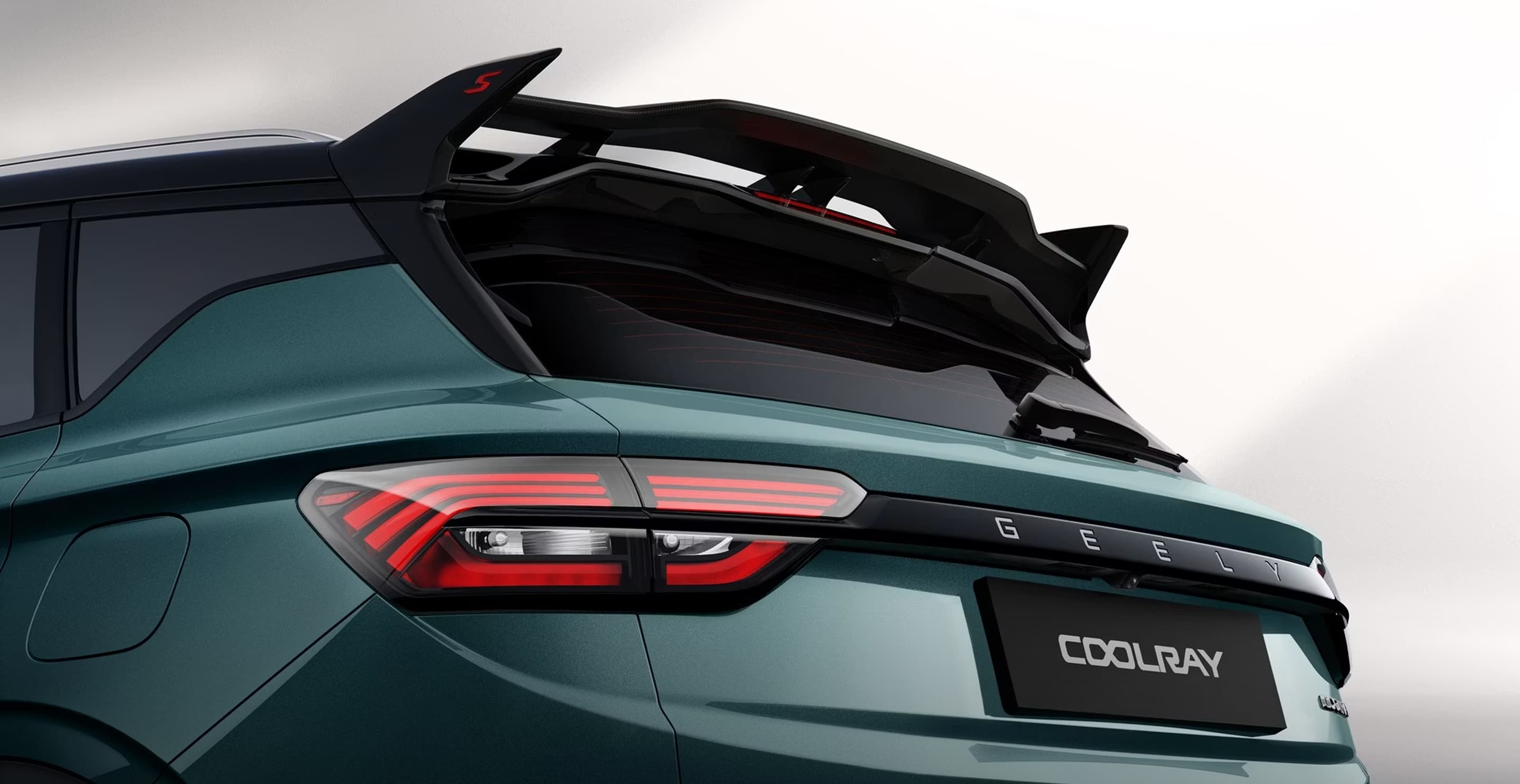 Geely Coolray LED taillight and rear spoiler
